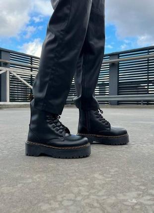 Зимові черевики dr. martens jadon black fur premium