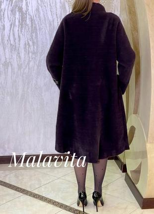 Капучино баклажан черное пальто альпака відмінна якість туреччина люкс коллекція4 фото