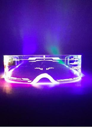 Окуляри що світяться , кіберпанк окуляри,кіберпанк, cyberpunk , бігущий по лезу, аніме, led очки5 фото