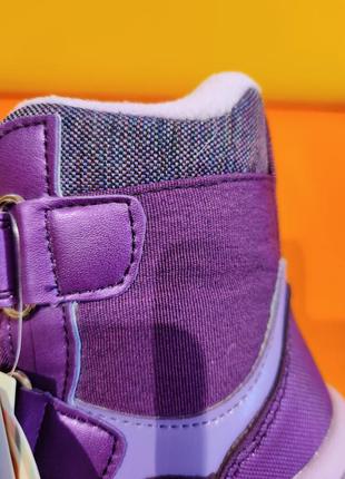 Зимове взуття для дівчинки фіолетові термо черевики 22 - 27 детские зимние термоботинки tom.m5 фото