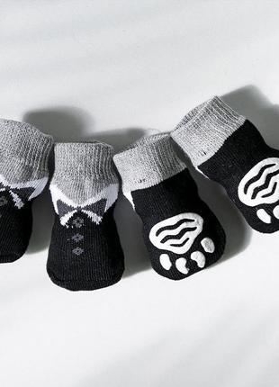 Одежда для собак. носки для собак. комплект не скользящих, теплых носков.2 фото