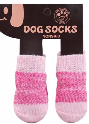 Одежда для собак. носки для собак. комплект не скользящих, теплых носков.9 фото