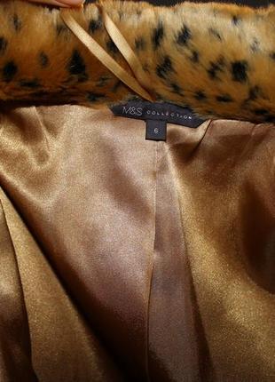 Красива шубка леопард marks&spencer оригінал, леопардова шуба нова5 фото