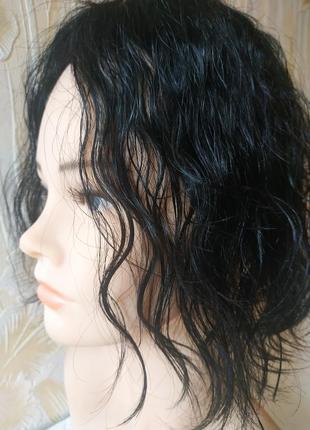 Парик накладка топпер  шиньон 100%натуральный волос