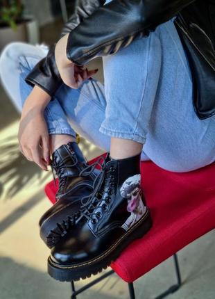 Зимові жіночі черевики dr. martens jadon/зимние женские ботинки доктор мартинс жадон7 фото