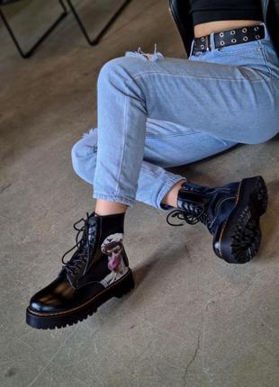 Зимові жіночі черевики dr. martens jadon/зимние женские ботинки доктор мартинс жадон2 фото