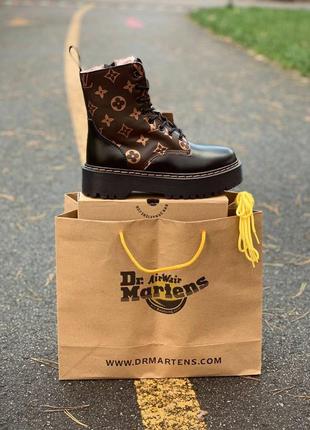 Зимові жіночі черевики dr. martens jadon/зимние женские ботинки доктор мартинс жадон5 фото