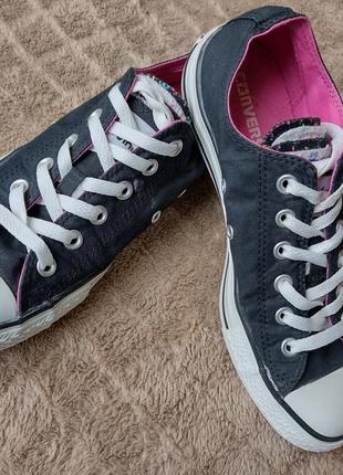 Женские кеды converse конверс разноцветные язычки