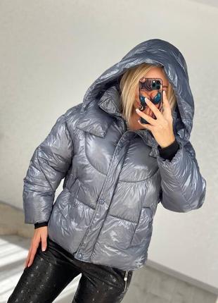 Куртка  puffer лаке 💥3цвета8 фото