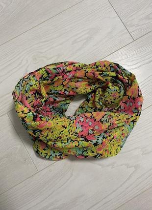 Яркий красочный шарф палантин1 фото