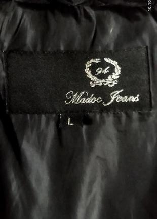Пуховое полу-пальто р.l(48)" madoc jeans"5 фото