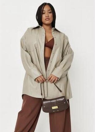 Рубашка, кардиган, еко-кожа