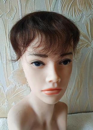 Парик накладка топпер шиньон 100%натуральный волос