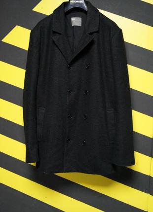 Двобортне пальто з вовною