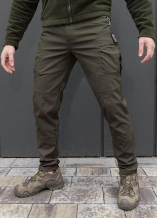 Штаны брюки карго олива1 фото
