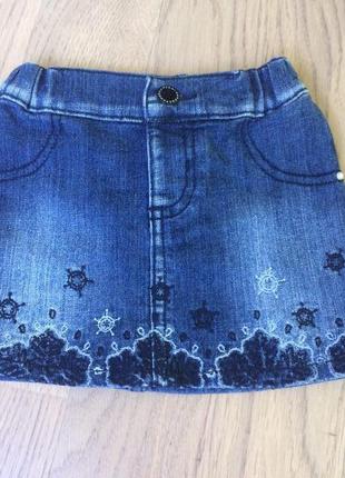 Джинсовая юбка gloria jeans 1-2 года