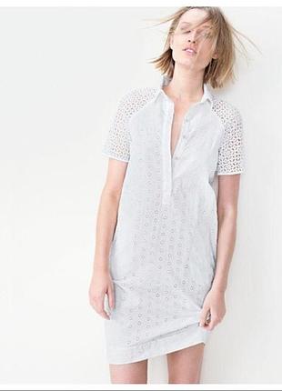 J.crew, бавовняна сукня-сорочка люверсами, р.2