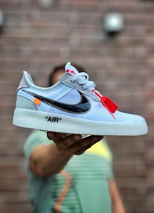 Жіночі кросівки  mercurial nike air force 1 off-white white женские кроссовки найк аир форс2 фото