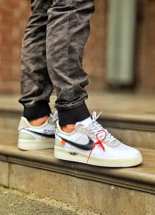 Жіночі кросівки  mercurial nike air force 1 off-white white женские кроссовки найк аир форс6 фото