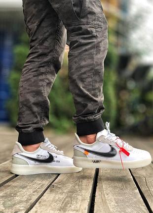 Жіночі кросівки  mercurial nike air force 1 off-white white женские кроссовки найк аир форс7 фото