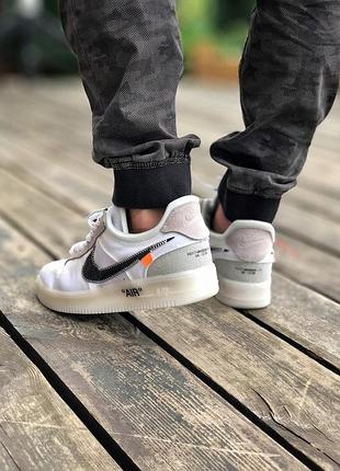 Жіночі кросівки  mercurial nike air force 1 off-white white женские кроссовки найк аир форс3 фото