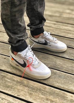 Жіночі кросівки  mercurial nike air force 1 off-white white женские кроссовки найк аир форс8 фото