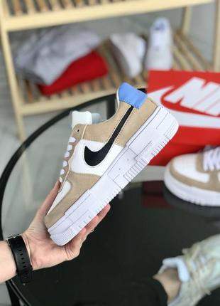 Жіночі кросівки  nike air force 1 pixel white женские кроссовки найк аир форс