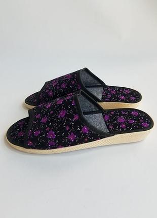 Тапки домашние женские открытый носок