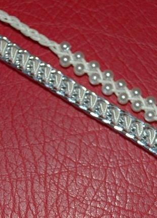 Ніжний браслет в стилі бохо, плетіння з ланцюга2 фото