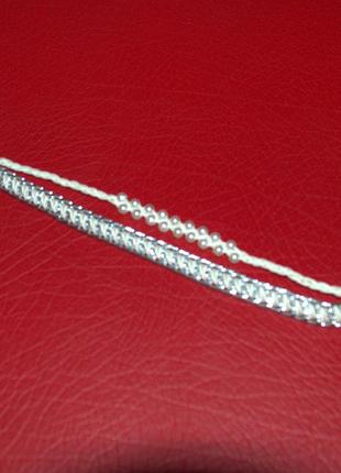 Ніжний браслет в стилі бохо, плетіння з ланцюга3 фото