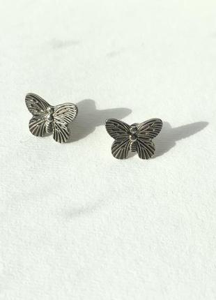 Сережки гвіздочки метелики