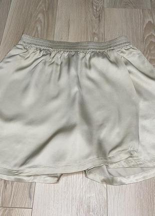 Юбка шорти сатинові