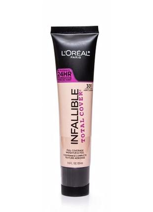 Тональный крем для лица loreal infallible total cover 24hr foundation 30 ml