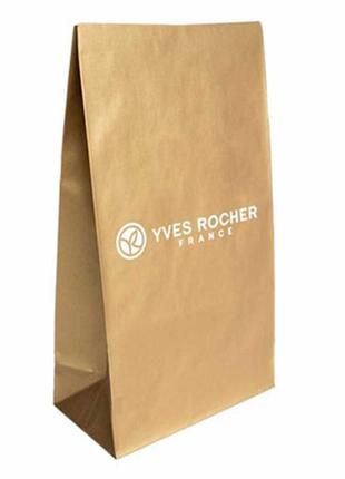 Пакет паперовий золотистий - конверт yves rocher1 фото