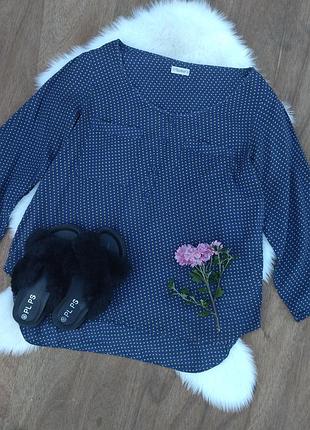 Сорочка блуза в горошок pull&bear рубашка блуза