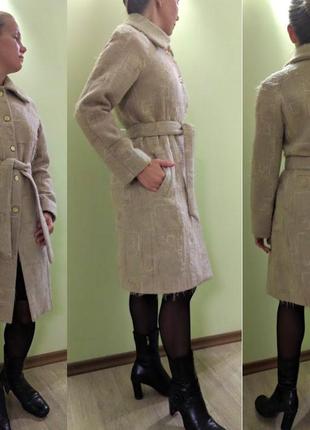 Симпатичне пальто з ательє, італійська шерсть1 фото
