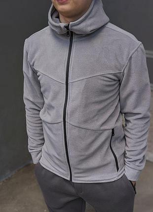 Мужская серая флиска warm чоловіча сіра фліска warm