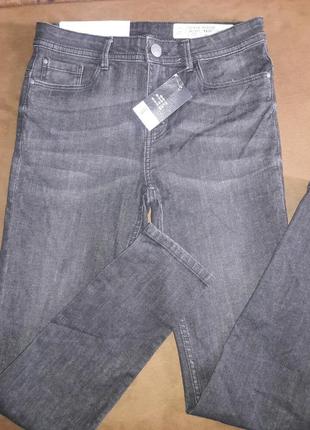 Черные модные джинсы с потертостями esmara, р.36 евро4 фото