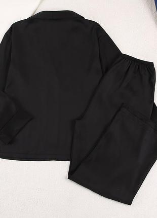 Чорний піжамний костюм 20237 фото