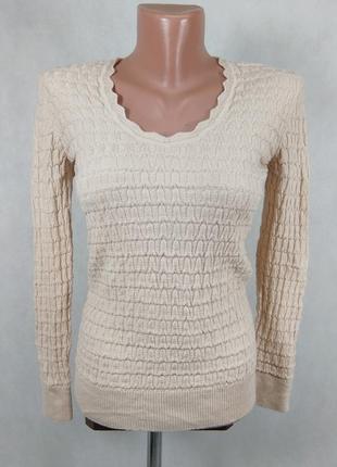 Бежевая кофта missoni ажурный трикотаж с рукавами