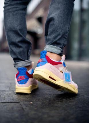 Жіночі кросівки nike air jordan retro 4 sp union - guava ice / smb6 фото