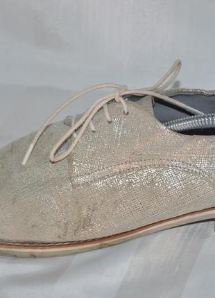 Туфли черевики броги кожа trendenza размер 41 42, туфлі шкіра3 фото