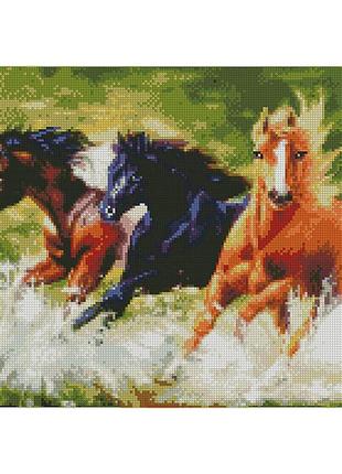 Алмазная мозаика дикие лошади 40х50 см fa110981 фото