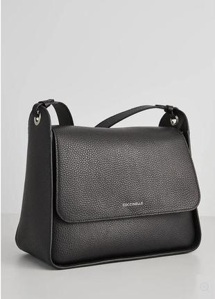 Сумка чорна coccinelle шкіряна