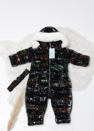 Теплий зимовий комбінезон 86, 92, 98, 104, 110, 116 см