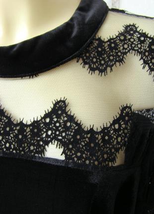 Платье женское черное вечернее бархатное бренд junarose р.56-60 №65164 фото
