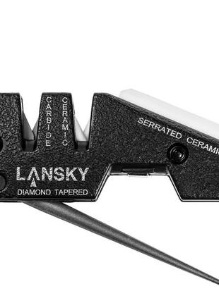 Профессиональная точилка для ножей 4в1 lansky blade medic (ps-med01) алмазный стержень керамический камень