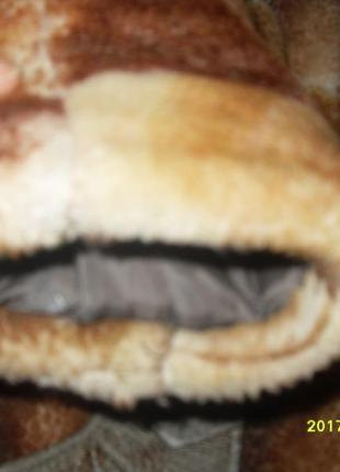 Шуба-  дубленка натуральный мутон 3-5 лет3 фото