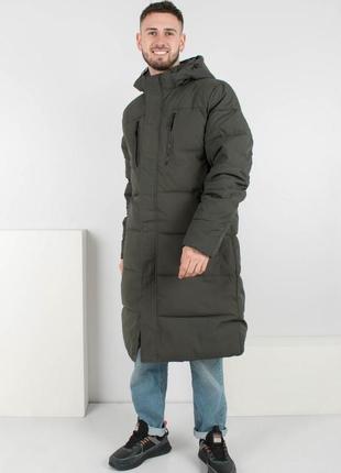 Мужская темно-серая зимняя куртка