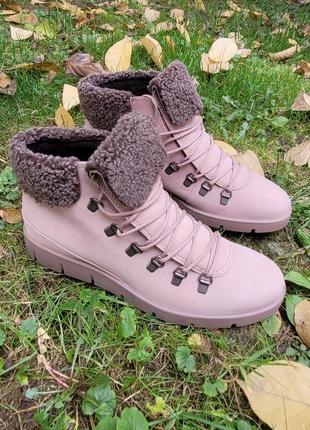 Теплі зимові черевики ecco bella1 фото
